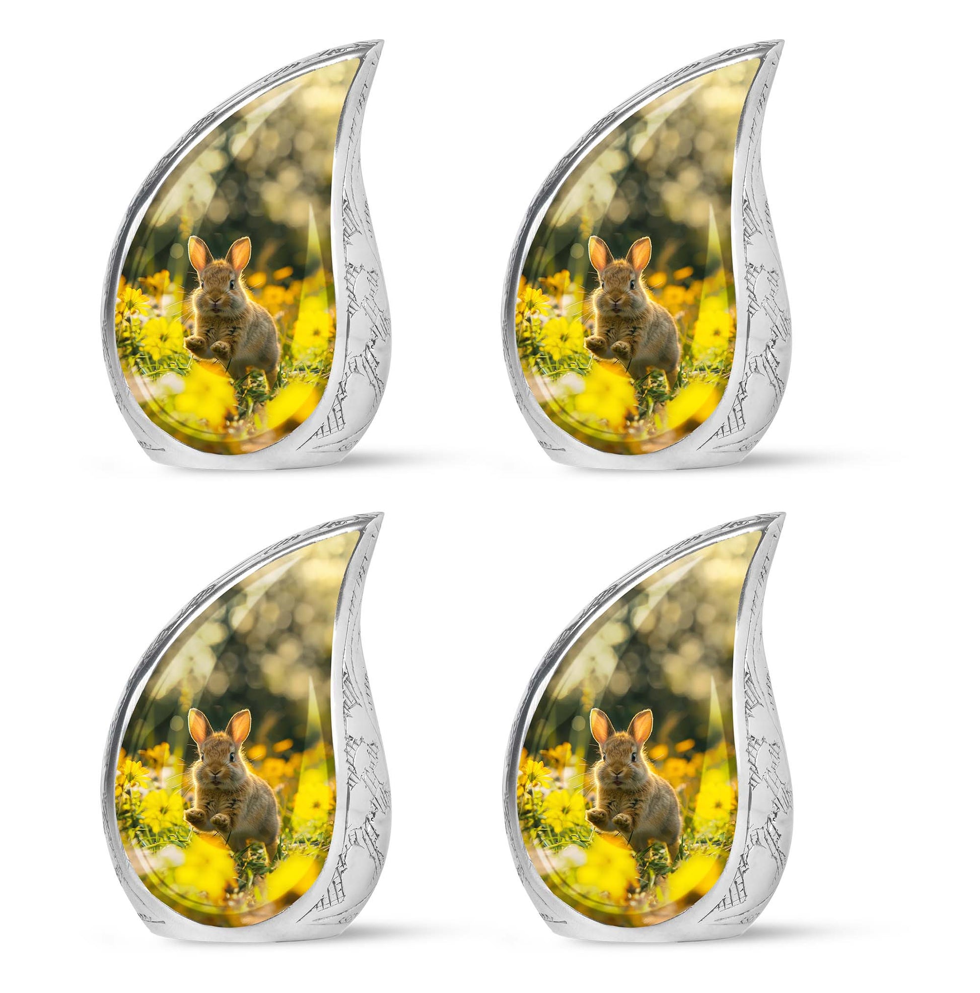 Bunny Rabbit Urn For Cremation - Rabbit Funeral Large Urns For Ashes