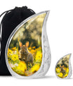 Bunny Rabbit Urn For Cremation - Rabbit Funeral Large Urns For Ashes