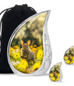Bunny Rabbit Urn For Cremation - Rabbit Funeral Large Urns For Ashes