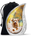 terrier Frolic Dog Memorial Urn - Dog Urns Funeral Large Cremation Urns