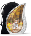 Corgi Puppy Cremation Urn For Ashes - Unique Pet Urns For Dogs