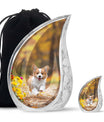 Corgi Puppy Cremation Urn For Ashes - Unique Pet Urns For Dogs