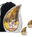 Corgi Puppy Cremation Urn For Ashes - Unique Pet Urns For Dogs