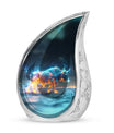 Stellar Taurus Glowing Urn - Bull Urn Memorial For Men & Women
