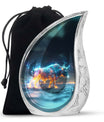 Stellar Taurus Glowing Urn - Bull Urn Memorial For Men & Women