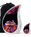 Cosmic Bunny Rabbit Memorial Urn - Funeral Cremation Urn For Ashes