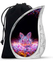 Ethereal Glowing Rabbit Memorial Urn - Pink Bunny Cremation Urn for Ashes