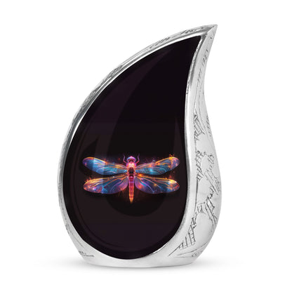 Personalized Dragonfly Cremation Urn for Women - 10-inch, 200 cu in - Yatskia
