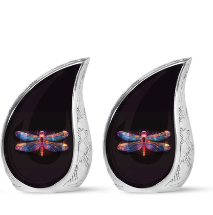 Personalized Dragonfly Cremation Urn for Women - 10-inch, 200 cu in - Yatskia