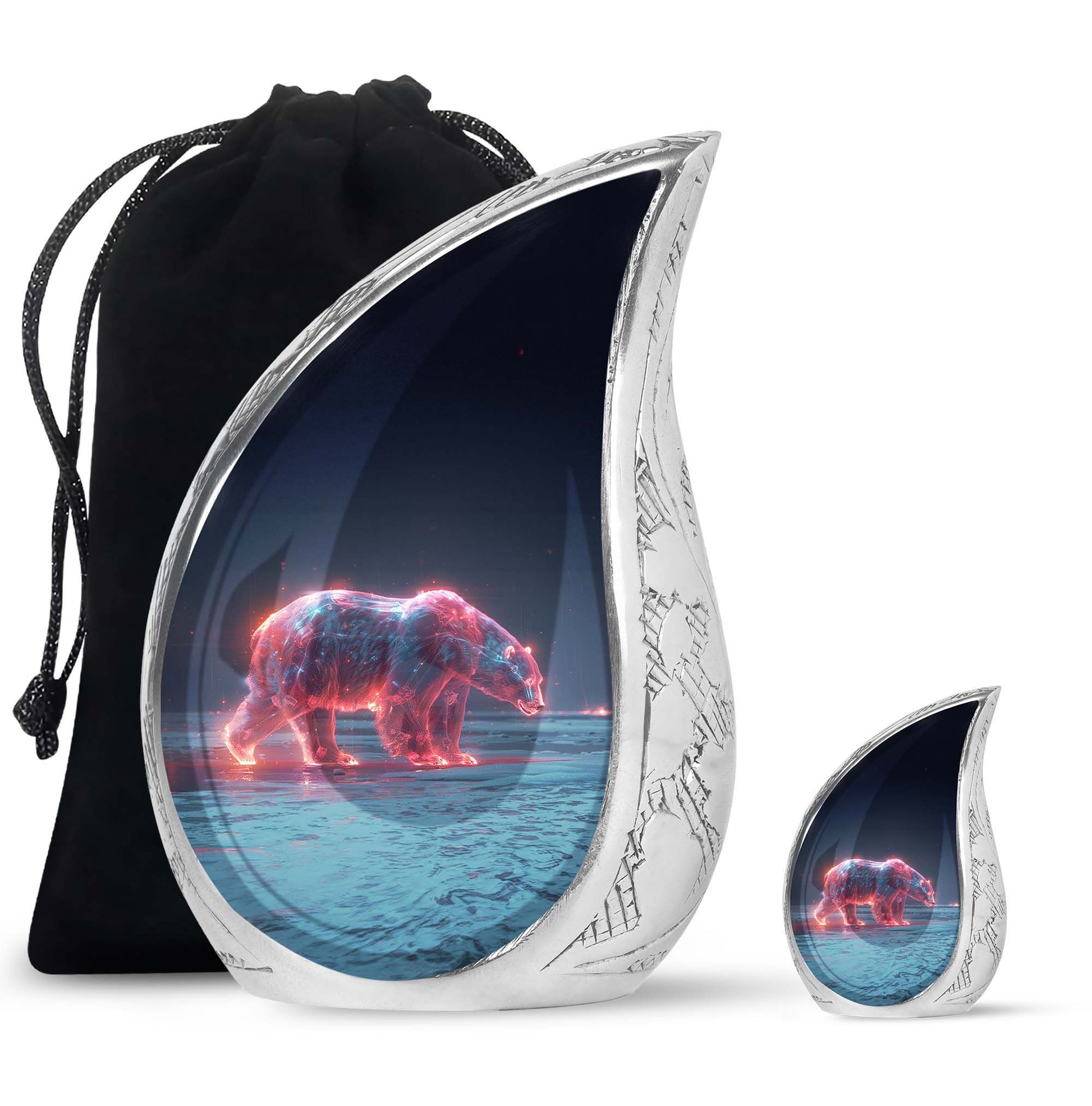 Sentinel Bear Urn For Cremation - Polar Bear Urn Memorial For Ashes