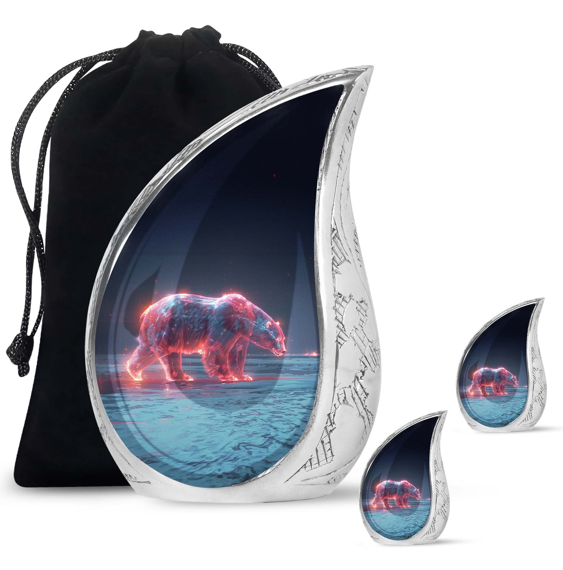 Sentinel Bear Urn For Cremation - Polar Bear Urn Memorial For Ashes