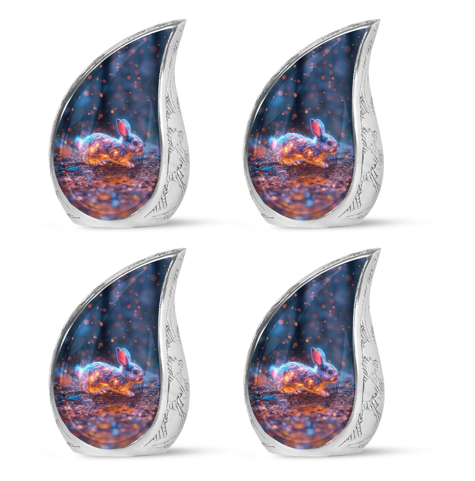 Fierce Bunny Rabbit Urn - Rabbit Funeral Cremation Urn For Ashes