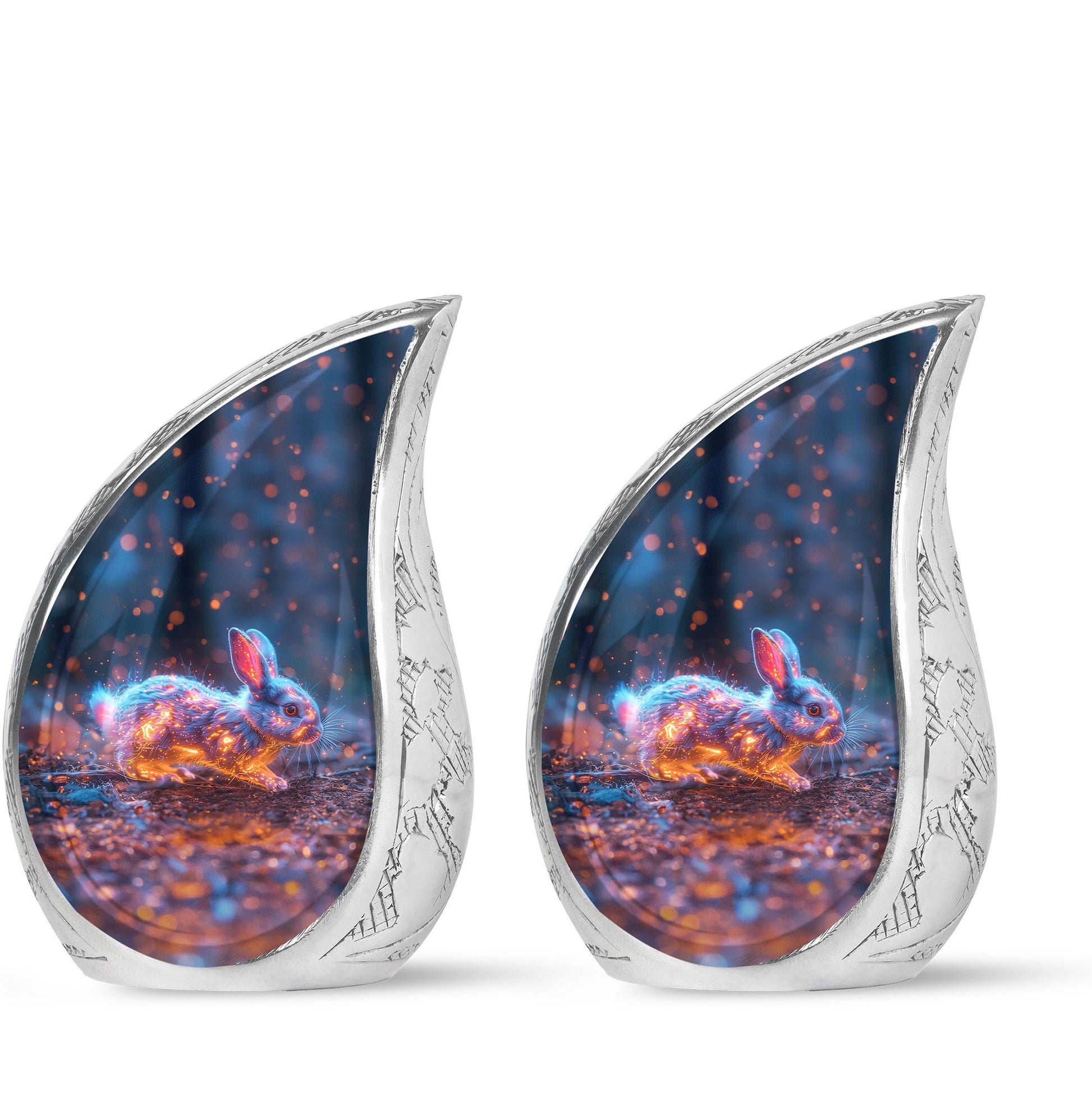 Fierce Bunny Rabbit Urn - Rabbit Funeral Cremation Urn For Ashes