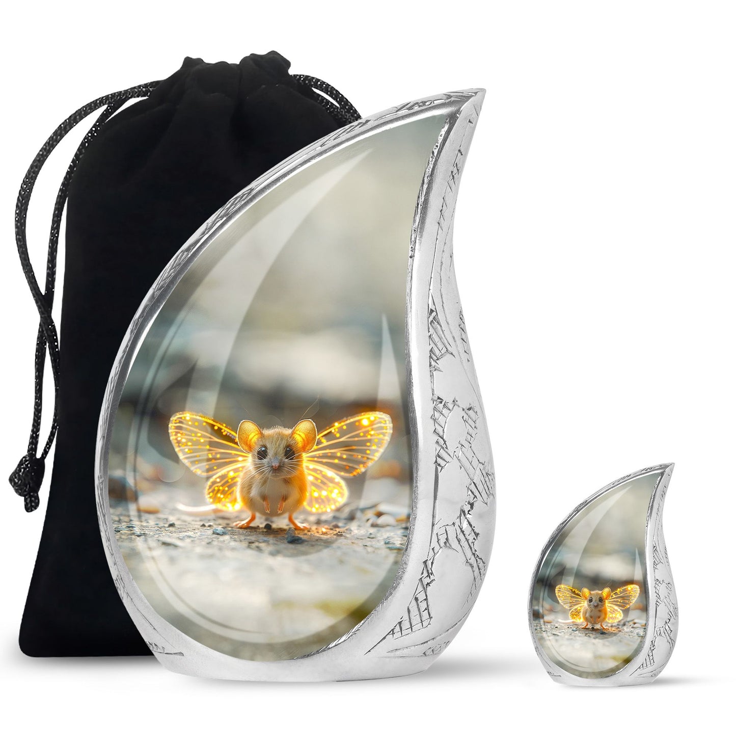 Personalized Artistic Cremation Urn for Women - 10-inch, 200 cu in - Yatskia