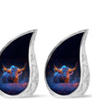 Ember Horns Yak Cremation Urn - Bull Memorial Ashes Large Urn
