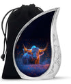 Ember Horns Yak Cremation Urn - Bull Memorial Ashes Large Urn