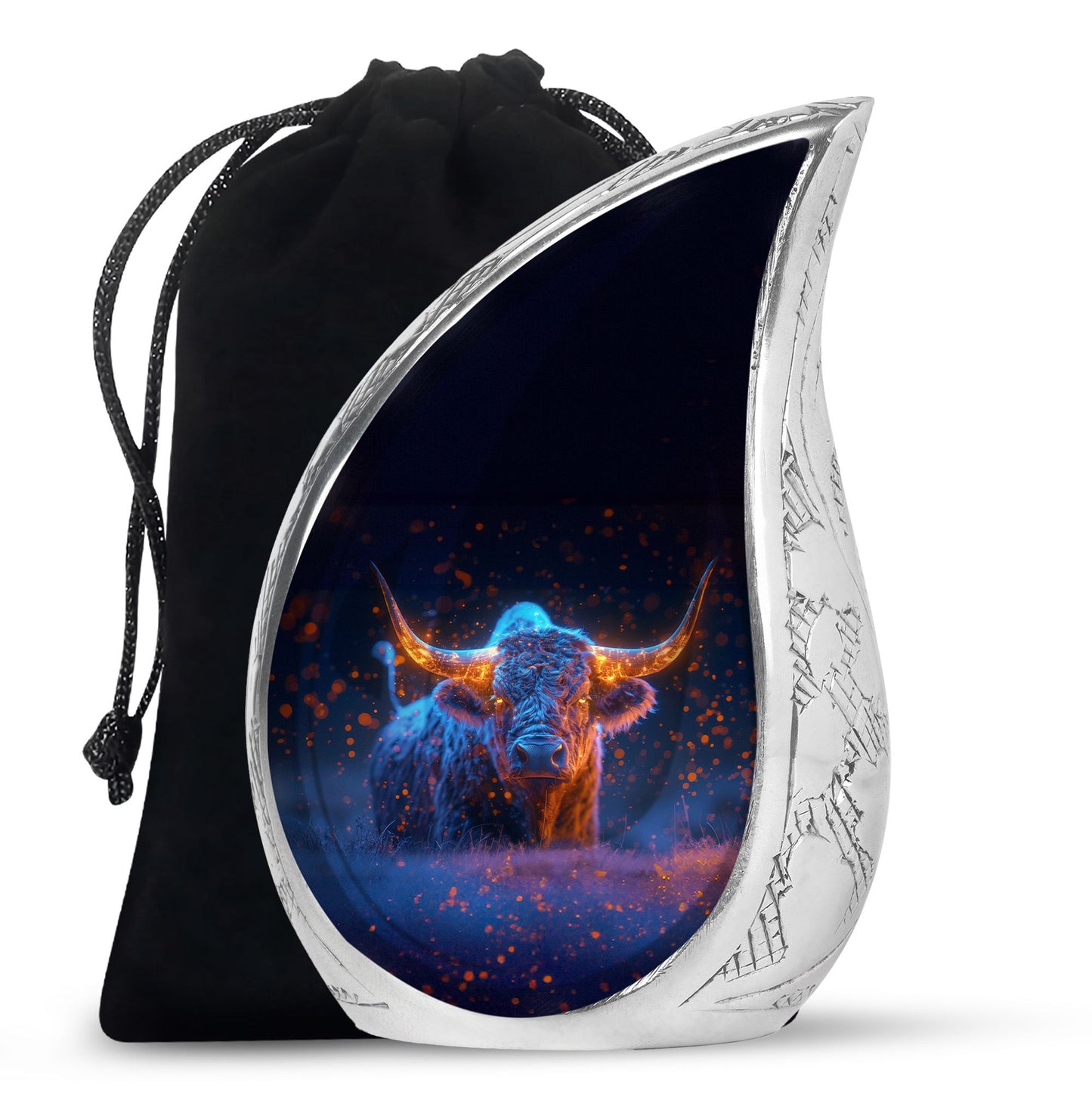 Personalized Artistic Cremation Urn for Human Ashes - 10-inch, 200 cu in - Yatskia