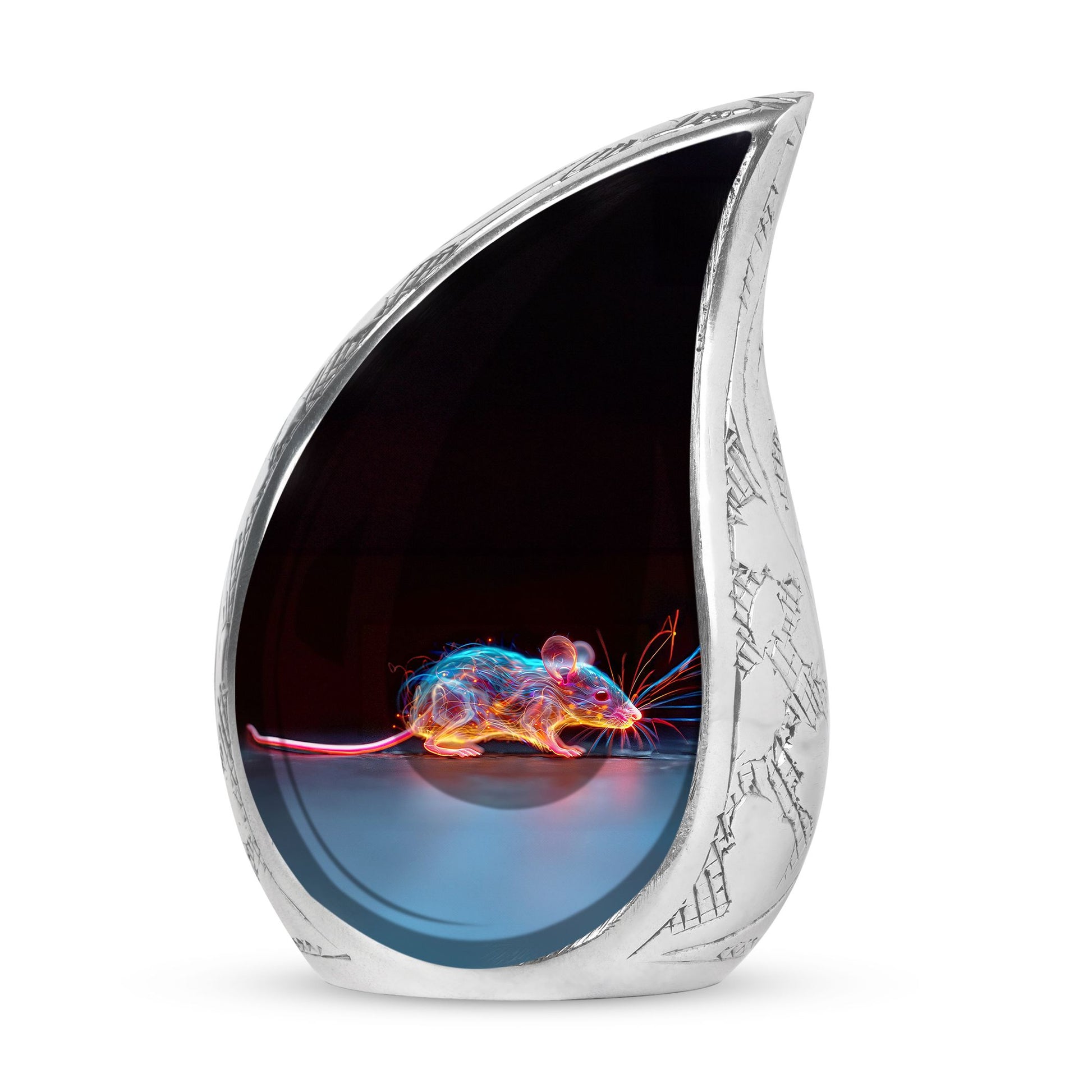 Cosmic Mouse Urn For Memorial - Rat Cremation Ashes Urn For Funeral