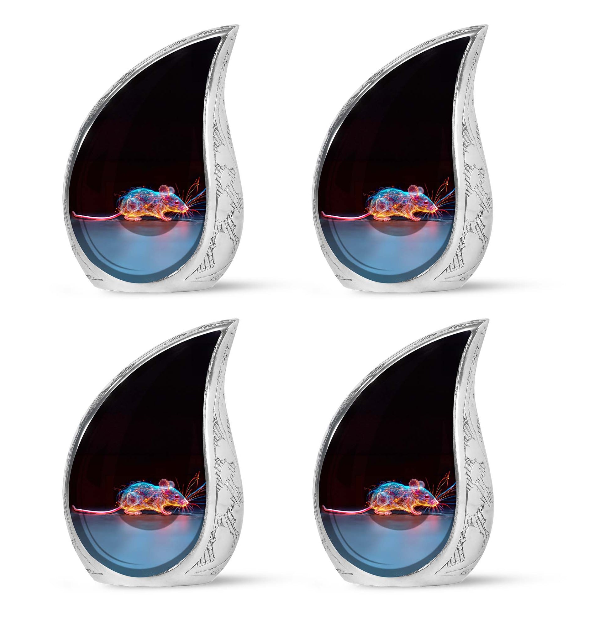 Cosmic Mouse Urn For Memorial - Rat Cremation Ashes Urn For Funeral