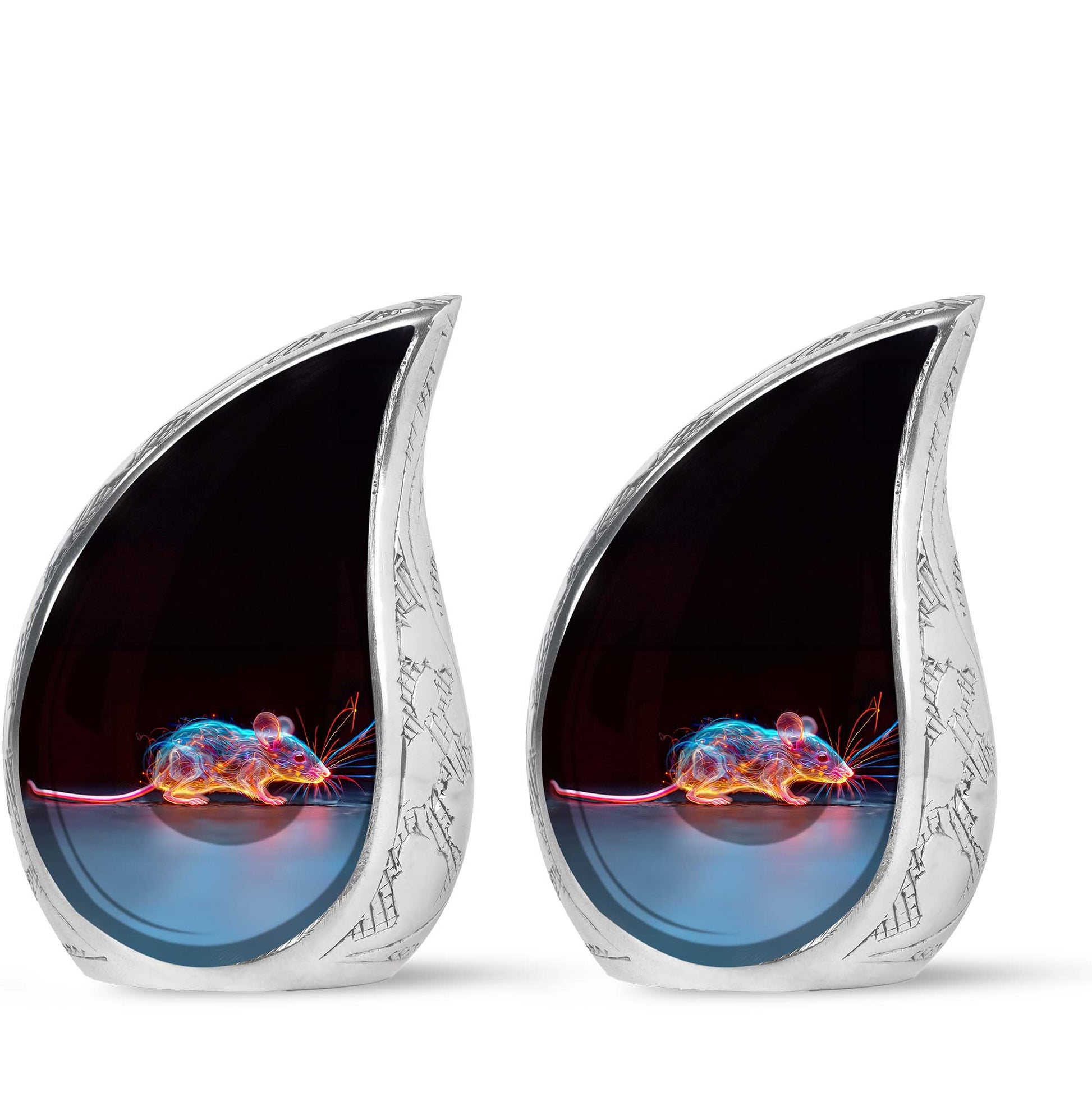 Cosmic Mouse Urn For Memorial - Rat Cremation Ashes Urn For Funeral