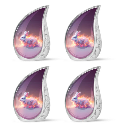 Personalized Rabbit Cremation Urn for Pet Ashes - 10-inch, 200 cu in - Yatskia