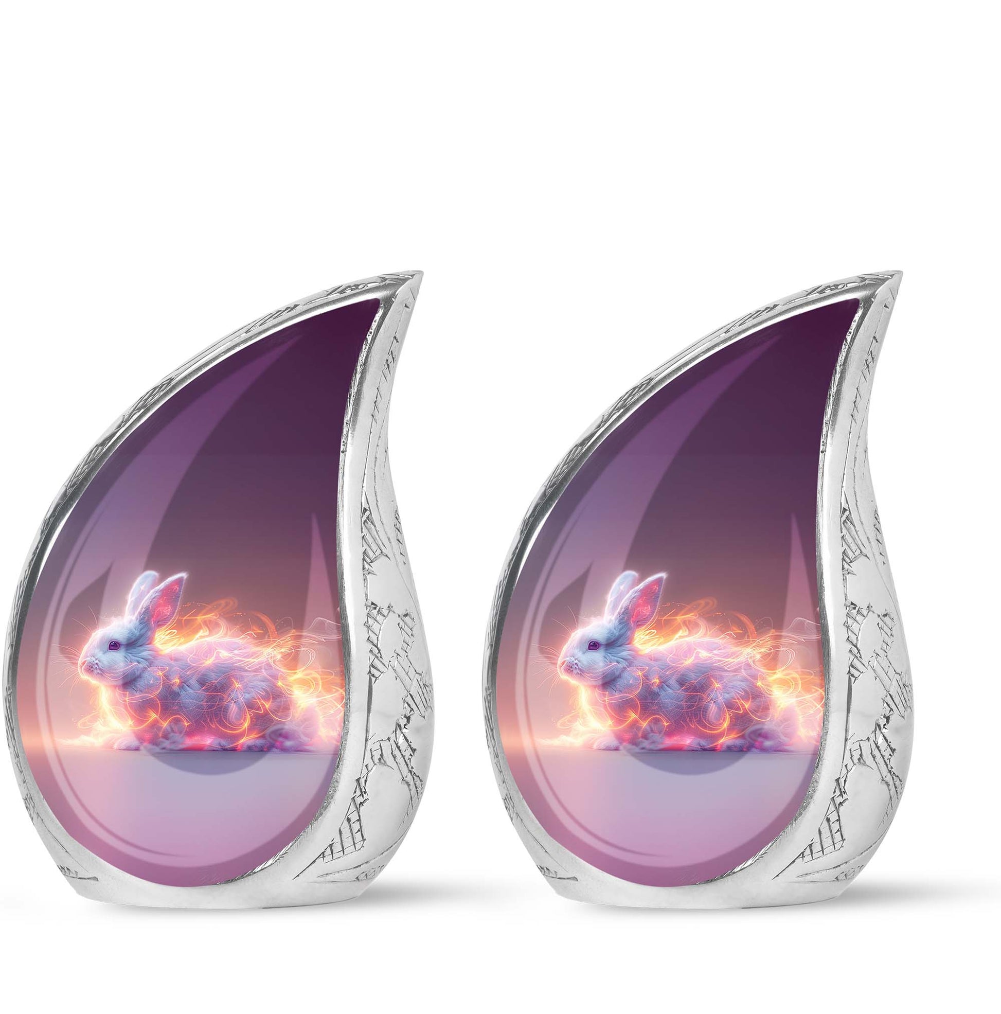 Fiery Bunny Rabbit Urn For Cremation - Fierce Bunny Urn For Ashes