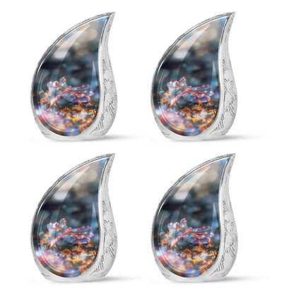 Personalized Dragonfly Keepsake Urn for Human Ashes - 10-inch, 200 cu in - Yatskia