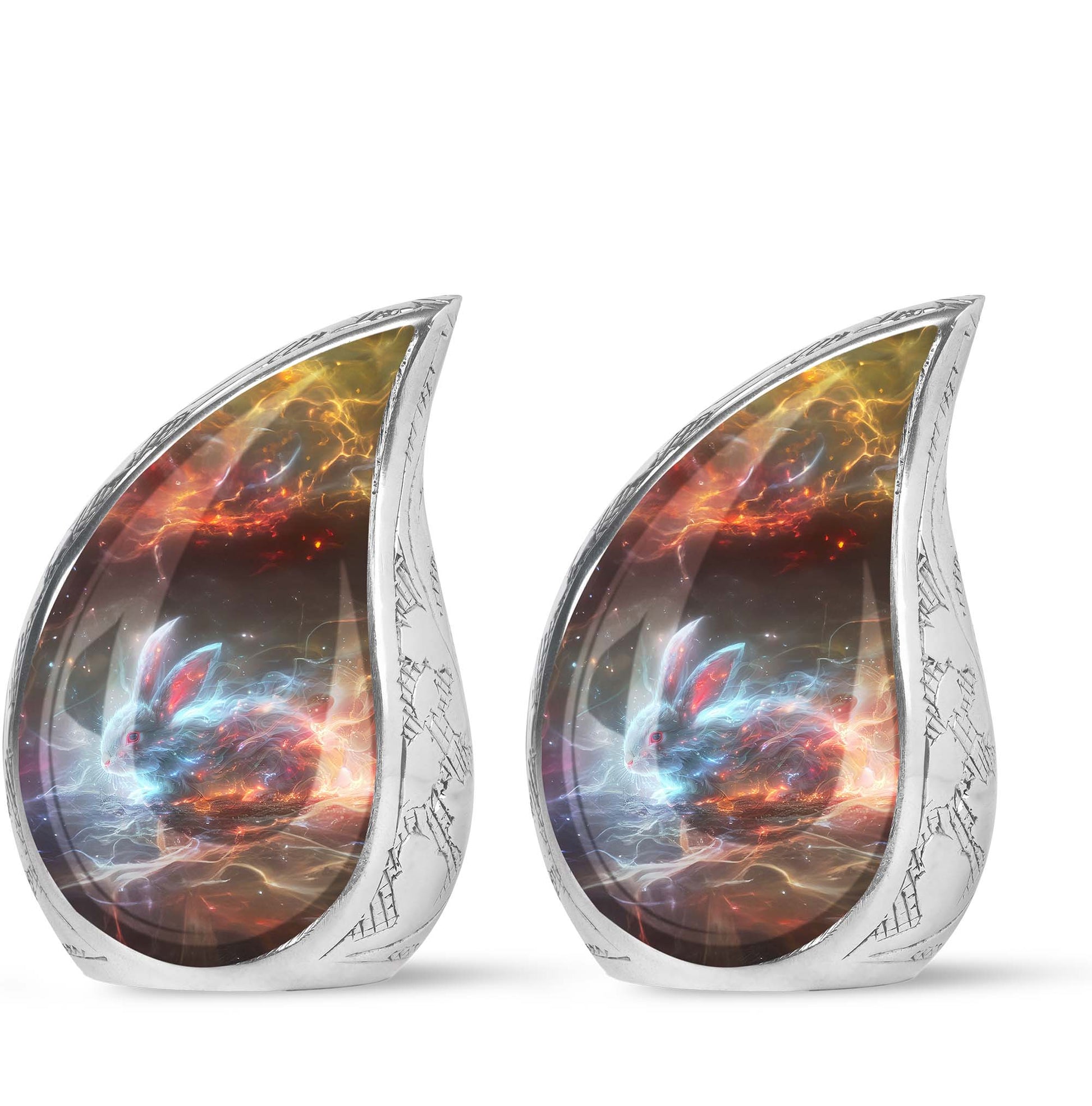 Nebula Blazing Rabbit Urn - Rabbit Cremation Urn For Men & Women