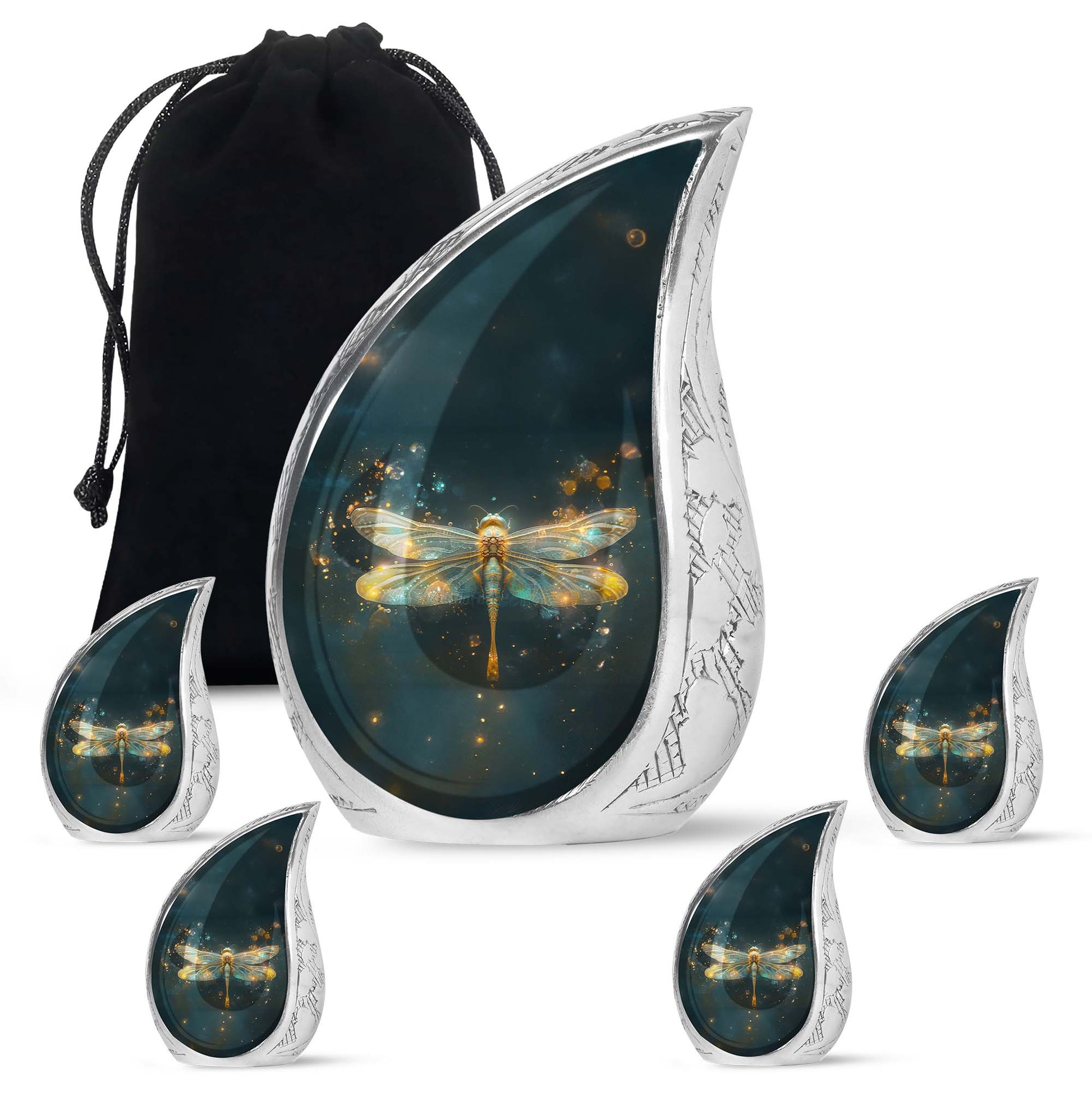 Glowing Dragonfly Memorial Urn - Dragonfly Cremation Urns For Women