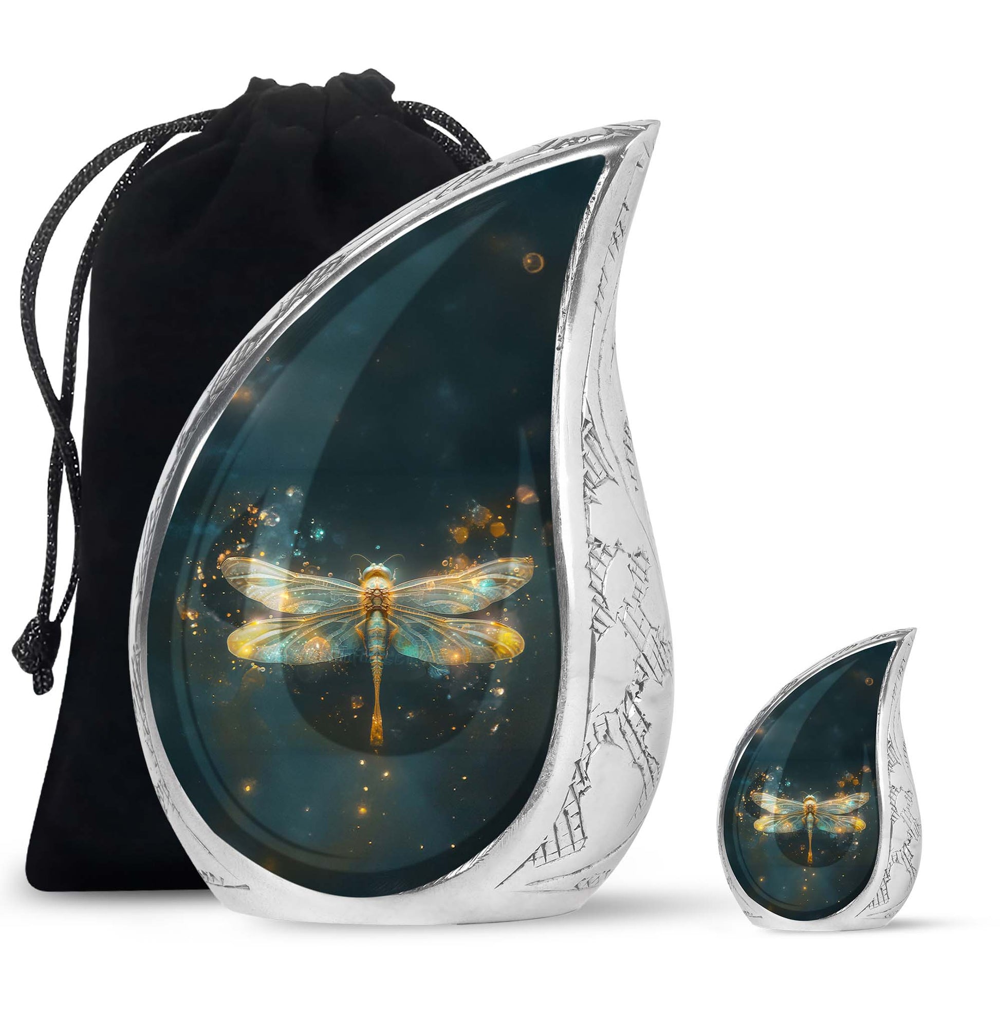 Glowing Dragonfly Memorial Urn - Dragonfly Cremation Urns For Women