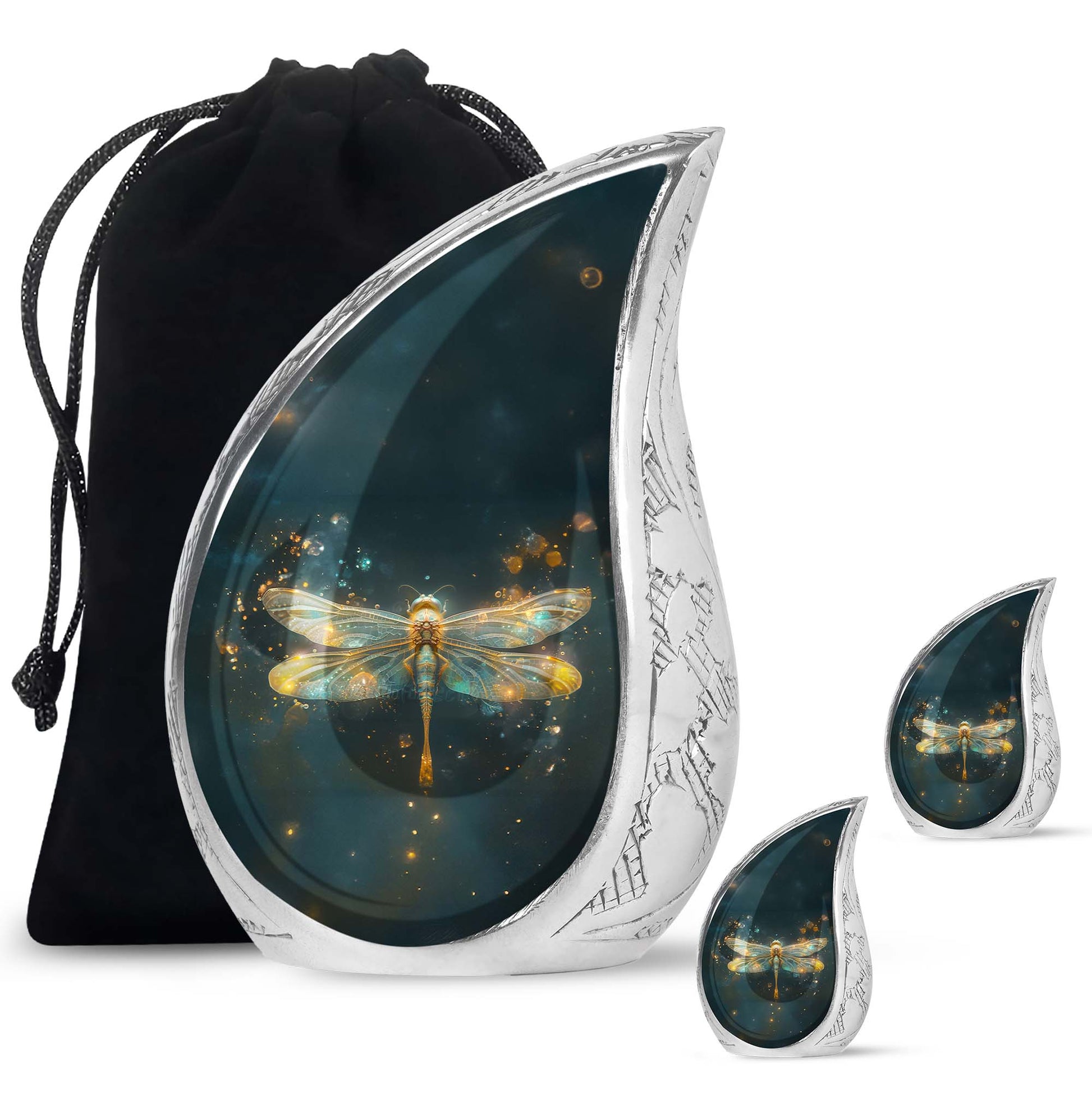 Glowing Dragonfly Memorial Urn - Dragonfly Cremation Urns For Women