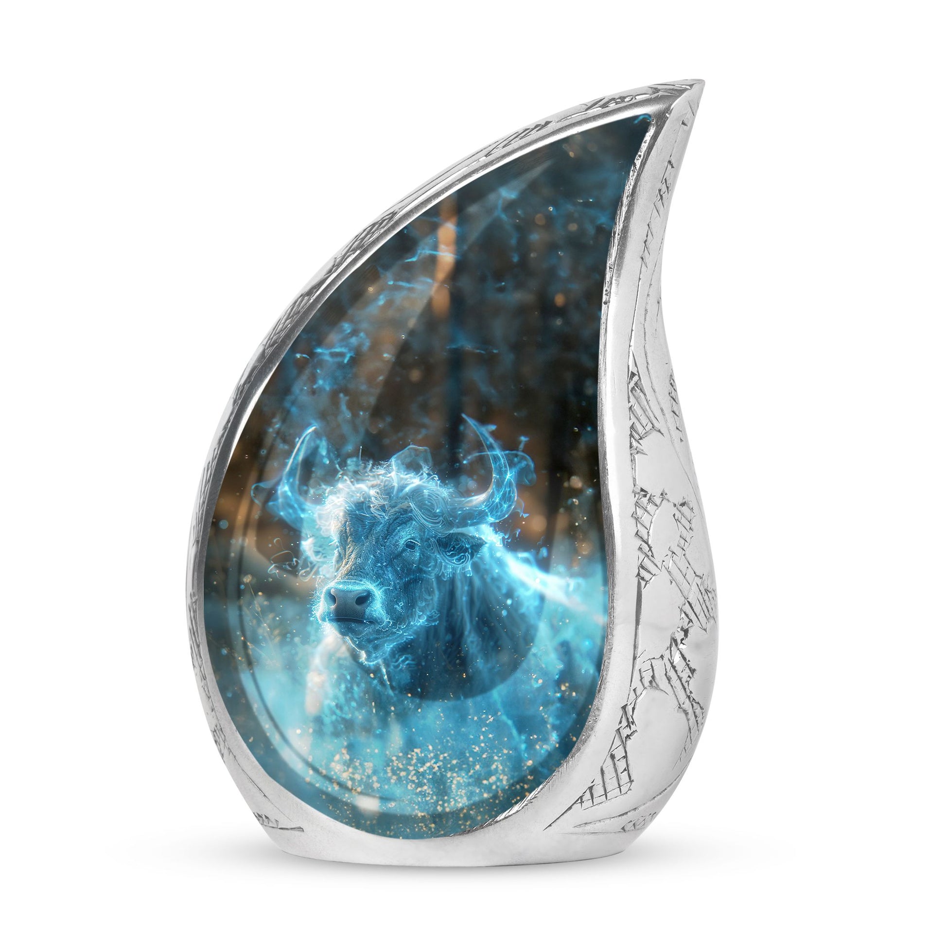 Cosmic Energy Bull Urn For Ashes - Bull Large Urn For Adult Human