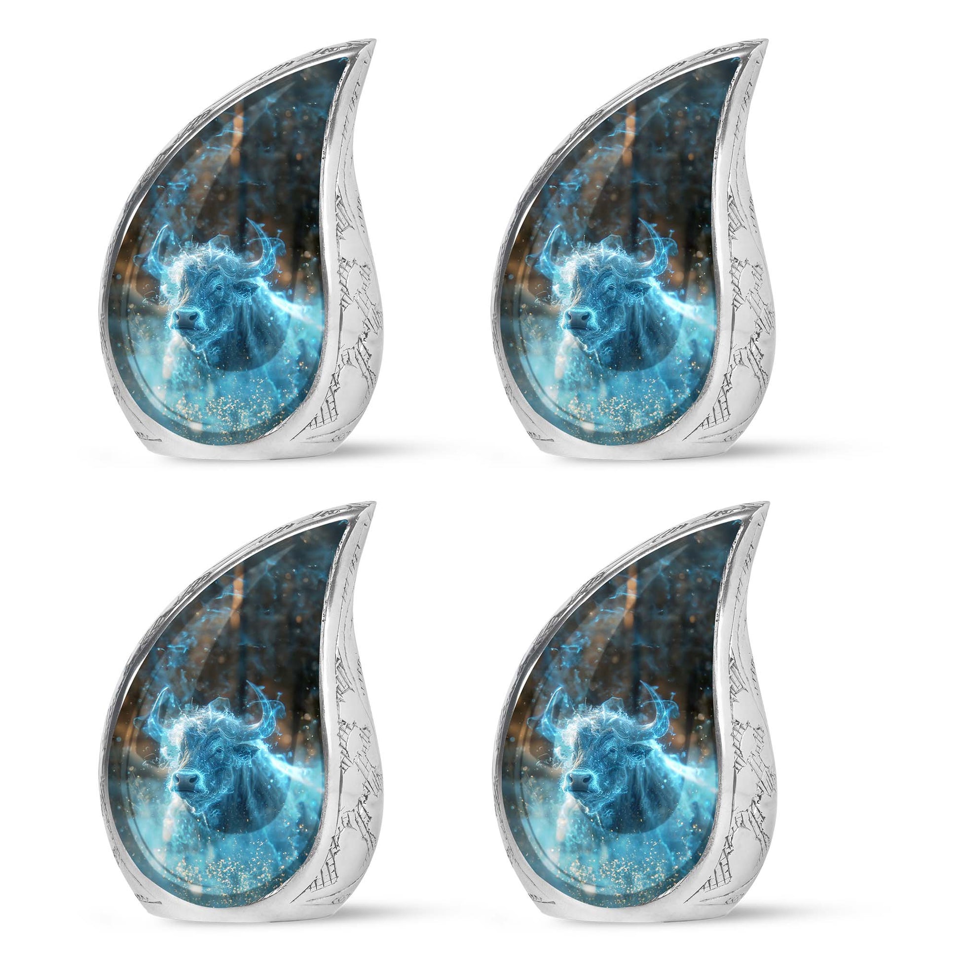 Cosmic Energy Bull Urn For Ashes - Bull Large Urn For Adult Human