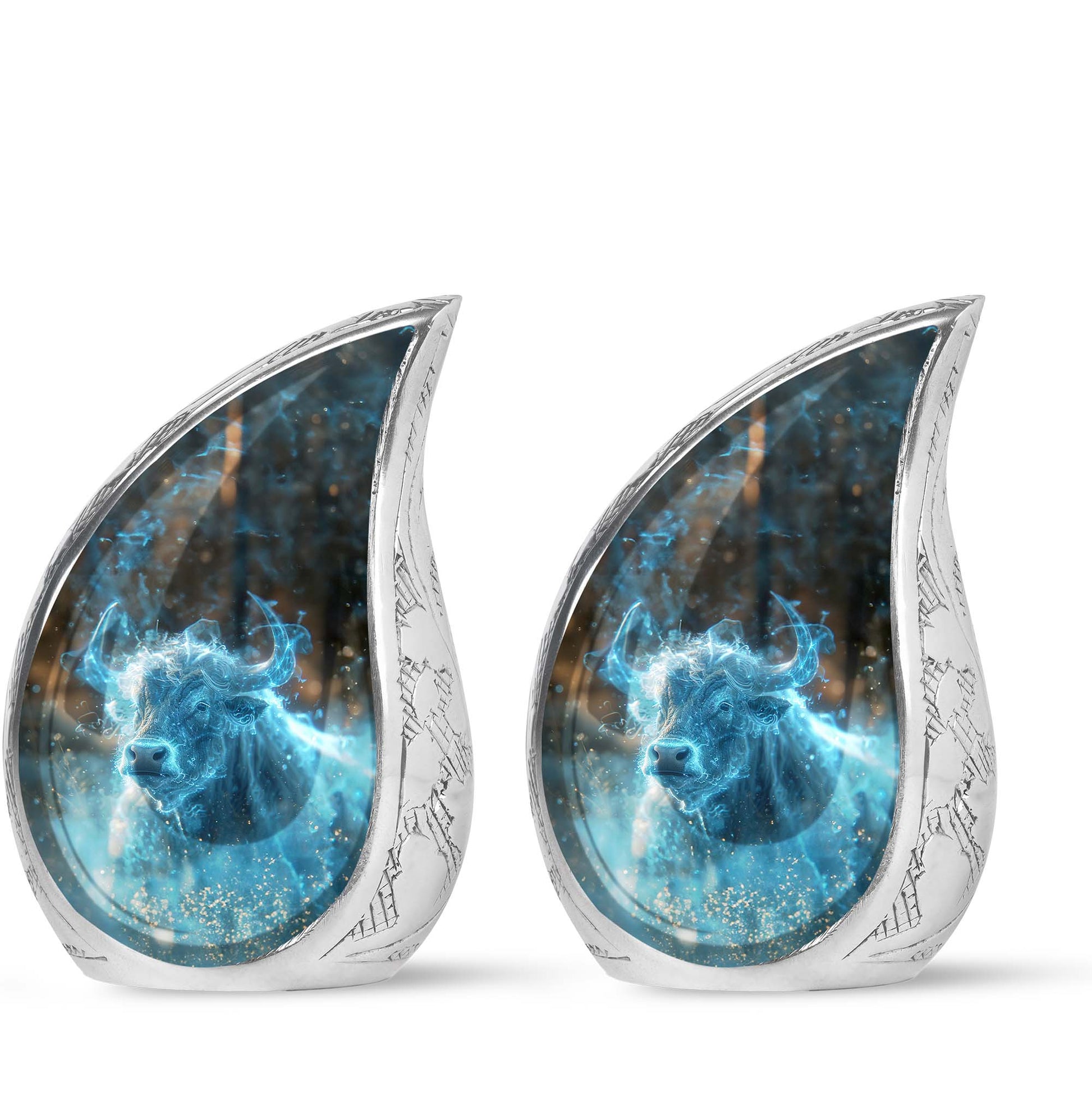 Cosmic Energy Bull Urn For Ashes - Bull Large Urn For Adult Human