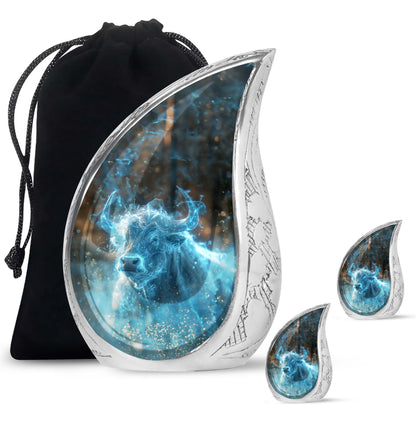 Personalized Galaxy Cremation Urn for Adult - 10-inch, 200 cu in - Yatskia