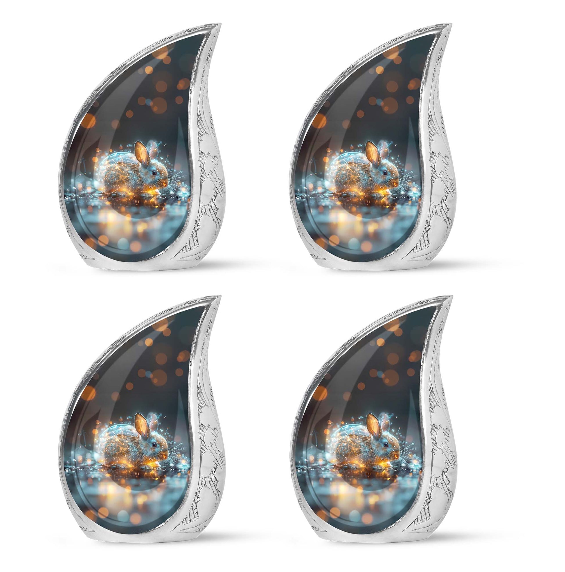Luminous Mystic Bunny Urn - Rabbit Urns For Ashes Cremation