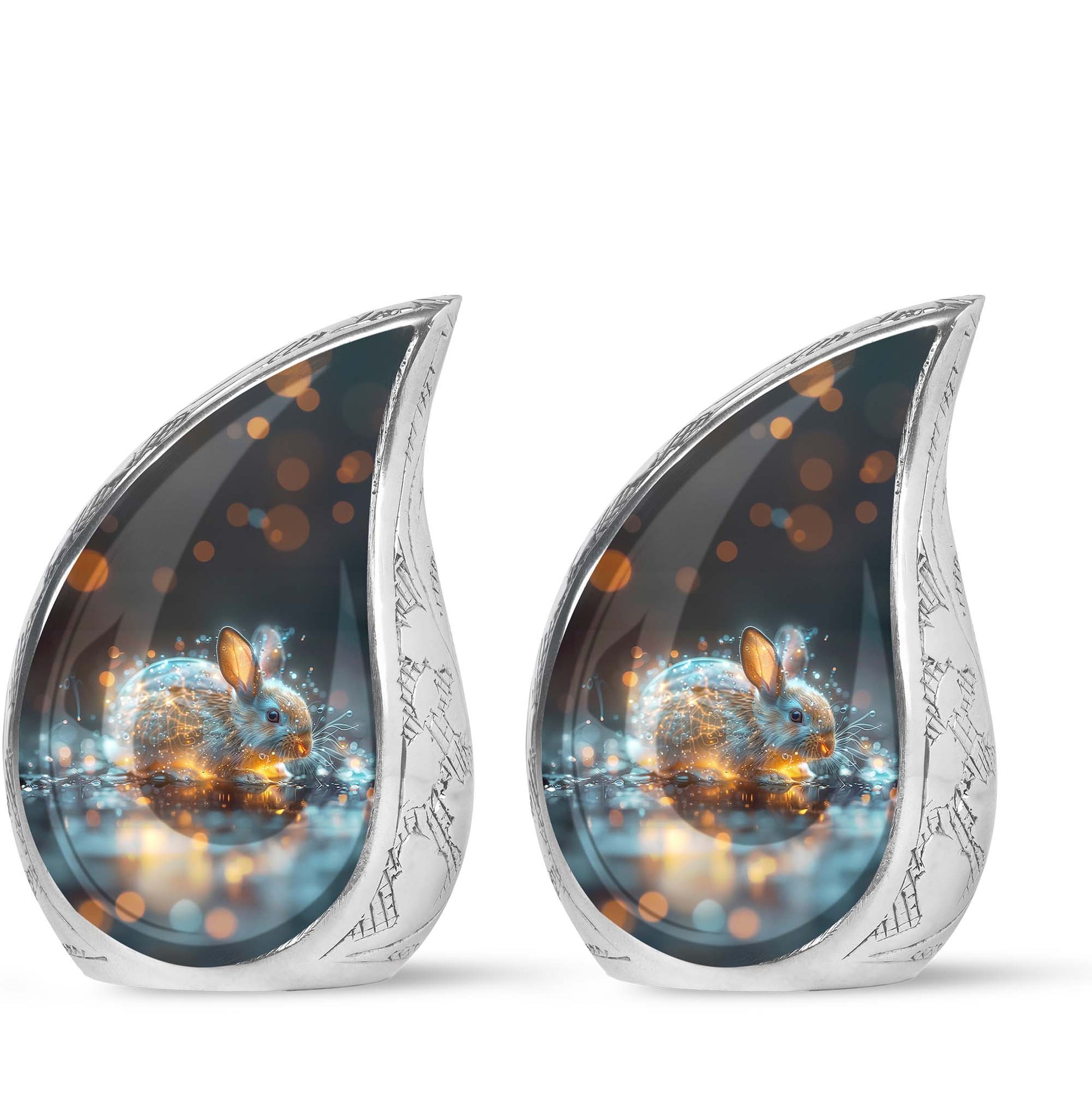 Luminous Mystic Bunny Urn - Rabbit Urns For Ashes Cremation