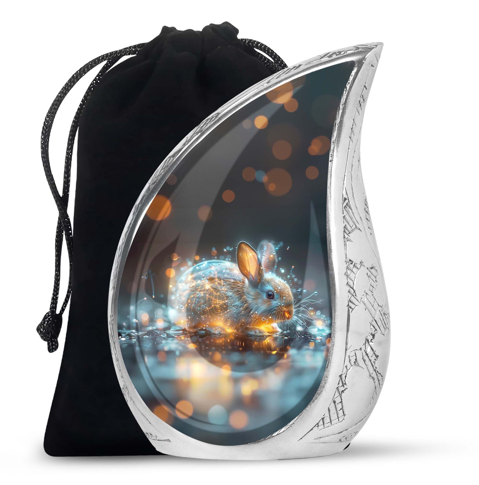 Luminous Mystic Bunny Urn - Rabbit Urns For Ashes Cremation