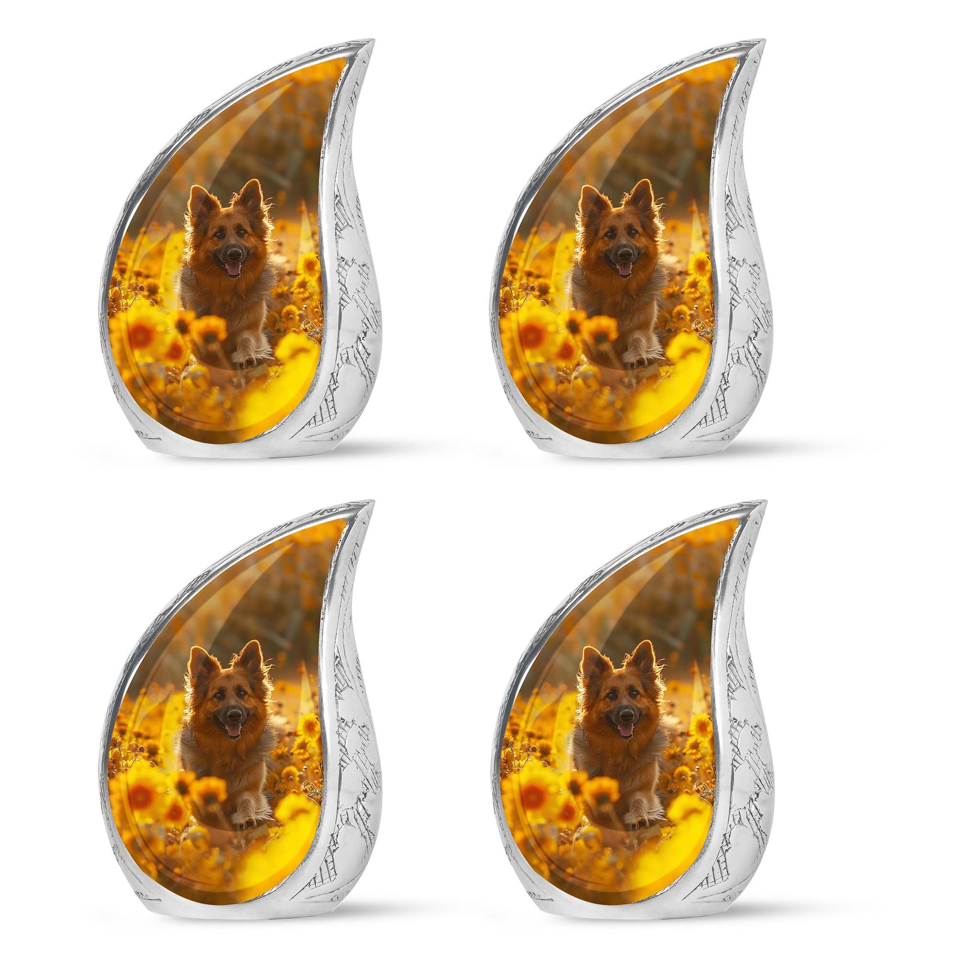 German Shepherd Dog Urn Memorial - Large Sized Cremation Urns For Pets