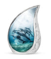 Aquatic Dolphins Family - Dolphin Cremation Urn For Men And Women