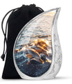 Sunset Dolphin Urn For Women - Dolphin Urn Memorial For Ashes