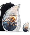 Sunset Dolphin Urn For Women - Dolphin Urn Memorial For Ashes