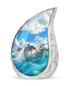 Joyful Dolphins Famiy Urn For Cremation - Funeral Urn for Loved Ones
