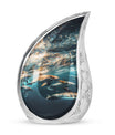 Underwater Dolphin Family Urn For Memorial - Human Ashes Container