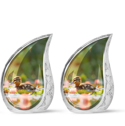 Personalized Bird Cremation Urn for Human Ashes - 10-inch, 200 cu in - Yatskia