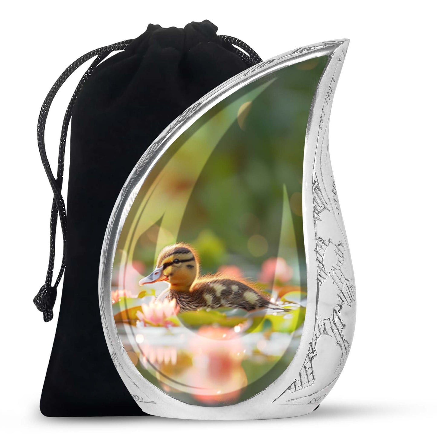 Personalized Bird Cremation Urn for Human Ashes - 10-inch, 200 cu in - Yatskia