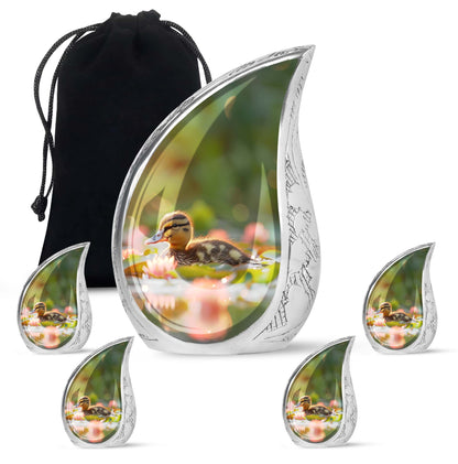 Personalized Bird Cremation Urn for Human Ashes - 10-inch, 200 cu in - Yatskia