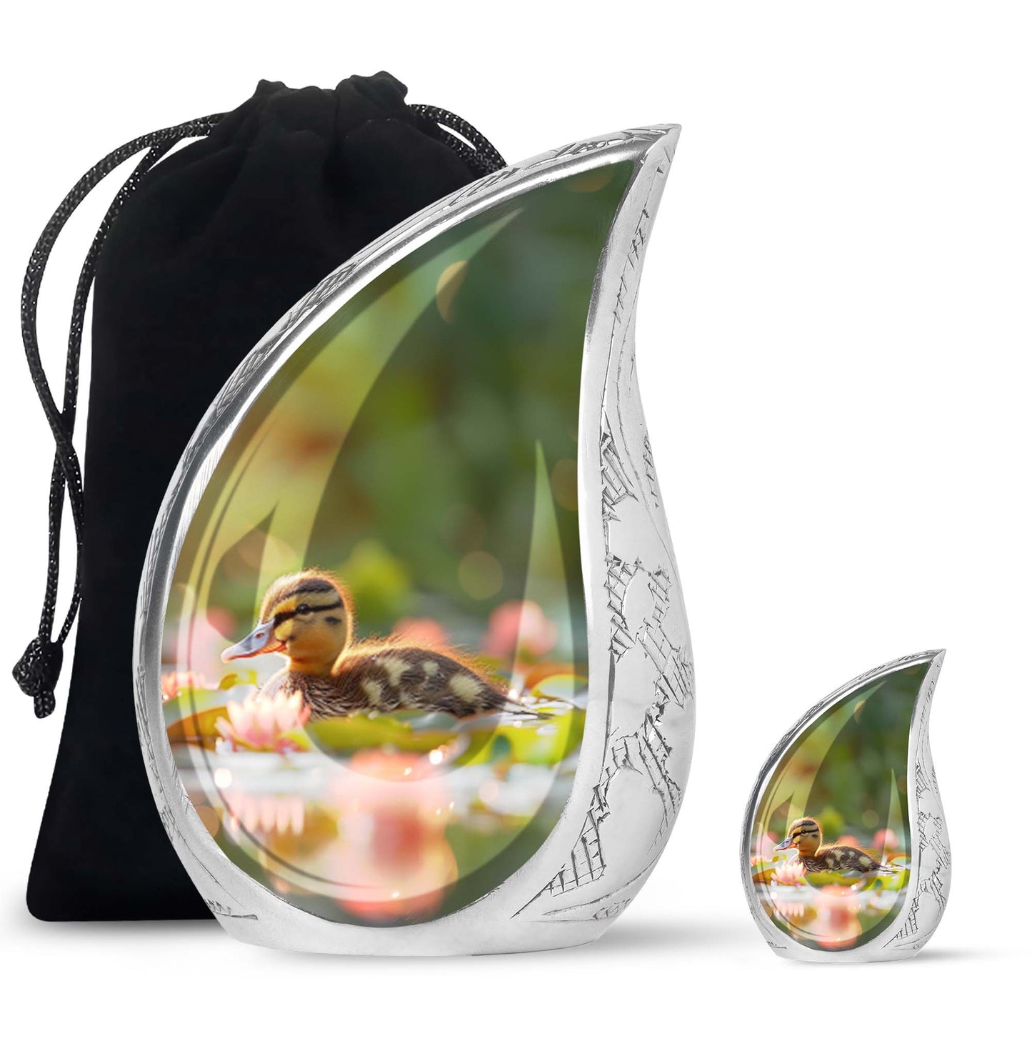 Personalized Bird Cremation Urn for Human Ashes - 10-inch, 200 cu in - Yatskia
