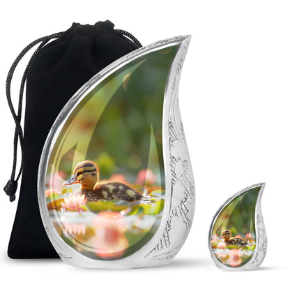 Personalized Bird Cremation Urn for Human Ashes - 10-inch, 200 cu in - Yatskia