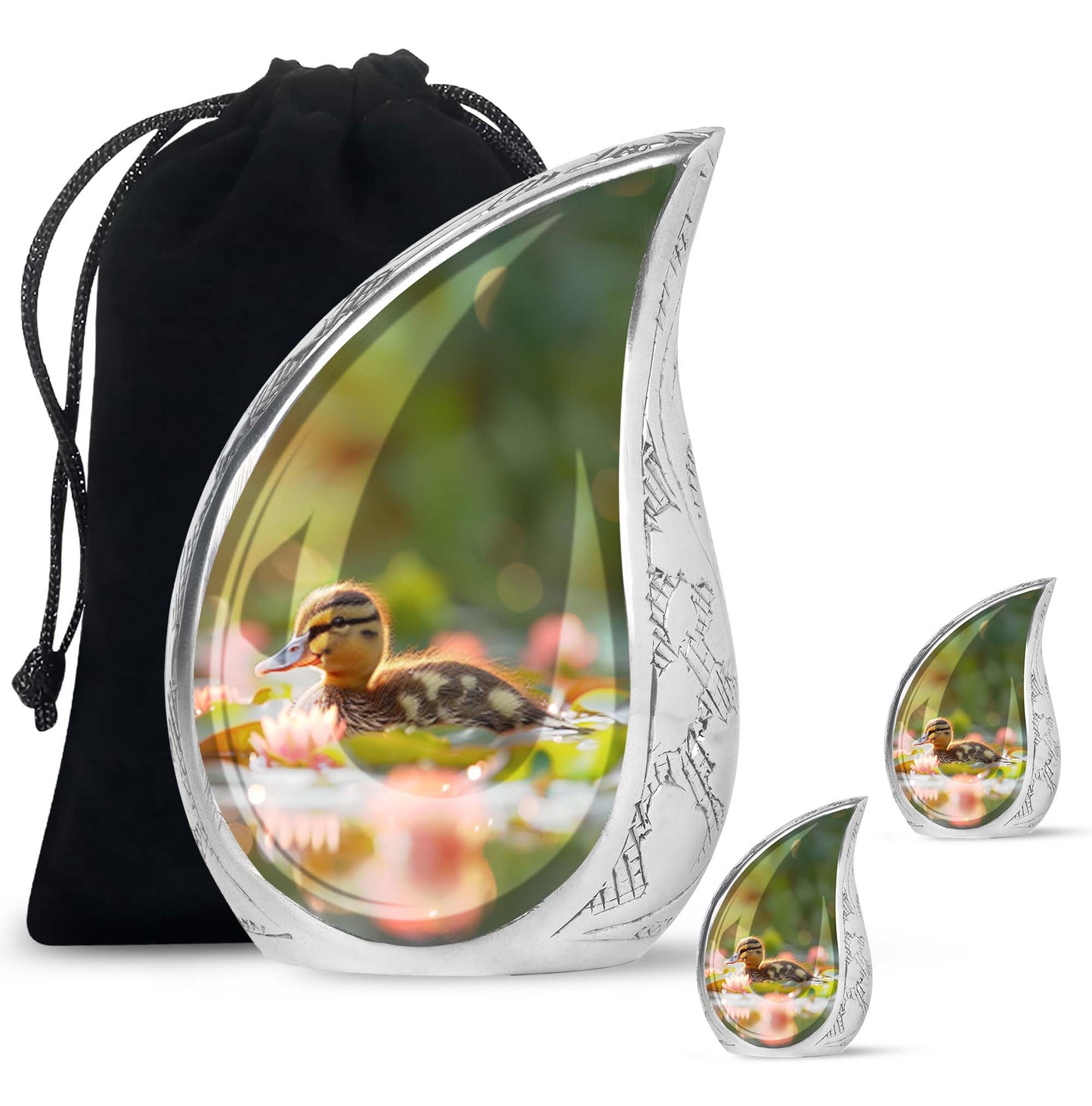 Personalized Bird Cremation Urn for Human Ashes - 10-inch, 200 cu in - Yatskia
